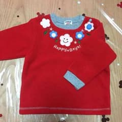 90センチ美品☆裏起毛トレーナーのサムネイル