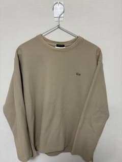 LACOSTE ベージュ ヘビーピケTシャツ US Sのサムネイル