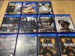 プレステ4 ゲームソフト　まとめ売り　バイオハザード　ナルティメットストームのサムネイル