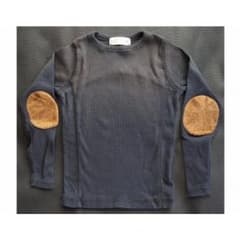 140㎝ ☆新品子供服☆ストレッチロングスリーブTシャツ☆ブラックのサムネイル