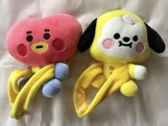 BT21 봉제인형 마스코트 2개 세트