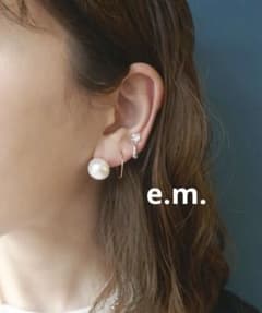 e.m. シルバー ピアス パール e.m.（イーエム） ピアス SILVER925パールスタッズピアス/レディース
