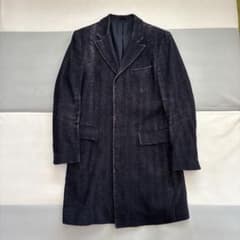 jun hashmoto チェスターコート シングルブレスト ネイビーL - メルカリ