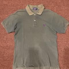 フレッドペリー　ポロシャツ　Tシャツ　古着　ヴィンテージ　テック系　黒　鹿の子のサムネイル