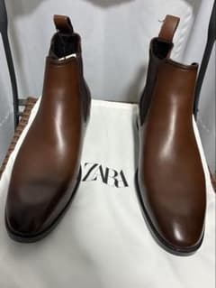 ZARA ブラウン チェルシーブーツのサムネイル