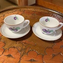 リチャードジノリ デミタスカップ＆ソーサー 2客セットのサムネイル