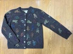刺繍入りカーディガン　古着のサムネイル