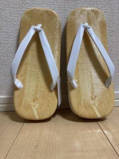 雪駄 セッタ 草履 ぞうり 白 Lサイズ 新品 未使用のサムネイル