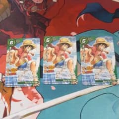 ミラクルバトルカードダス モンキー・D・ルフィ 3枚セットのサムネイル