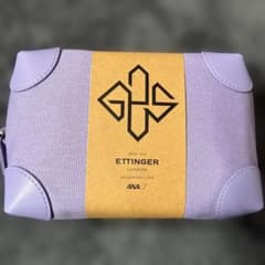新品】ETTINGER ANA ファーストクラス トラベルポーチ パープル - メルカリ