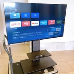 TCL チューナーレステレビ 50インチ 50P63E テレビスタンド付き - メルカリ