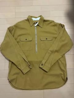 ワイルドライフテイラー　W.L.T ハーフジップ 長袖シャツ マスタード Lのサムネイル