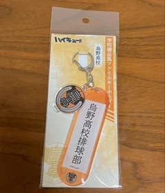 【最終値下げ】ハイキュー　学校備品風アクリルキーホルダー　烏野高校のサムネイル