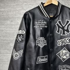 MLB ヤンキース スタジャン ジャケット ブラック 105 - メルカリ