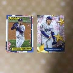 日本限定 桜柄2025 Topps 山本由伸 ドジャース インサート 2枚セット