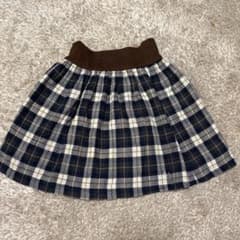pom ponette 140 チェックフレアスカートのサムネイル