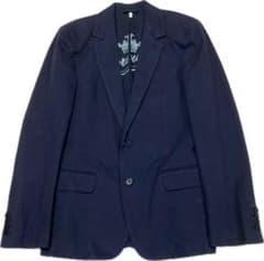 新同☆ジューシークチュール♂コットンシングル2Bジャケット☆黒☆サン 