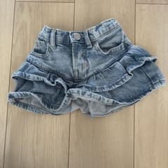 GAP デニム フリル キュロットスカート 90cmのサムネイル