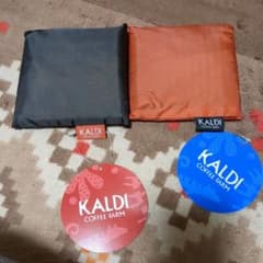 KALDI　2024年1月　エコバック　2色セット　グレー＆ブルー　非売品のサムネイル