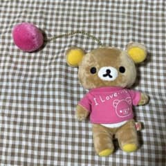 リラックマ ぬいぐるみ マスコット ピンクのサムネイル