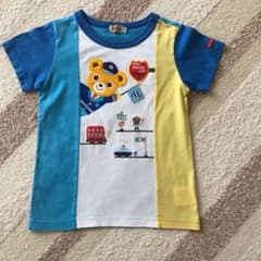 ミキハウス 110 半袖Tシャツ ✳︎ 車掌プッチー 100のサムネイル