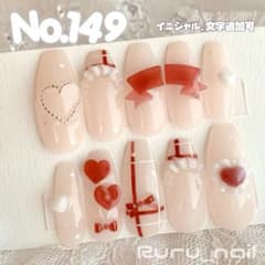 ネイルチップ‪‪♡ピンク レッド 赤マグネット量産型地雷韓国ワンホンイニシャル 現品セール】ネイルチップ♡ワインレッド 赤 量産型地雷韓国ワンホン