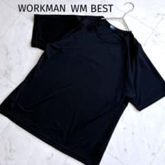 WORKMAN 워크맨 블랙 라글란 슬리브 T 셔츠 L