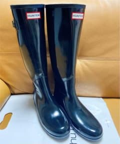 (美品)HUNTER グロスレインブーツ エナメルのサムネイル