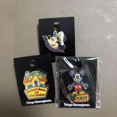 東京ディズニーランド ピンバッジ 3個セットのサムネイル