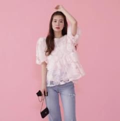 メゾンマーブル♡即完売♡Fleur Lace Blouse(pink)のサムネイル