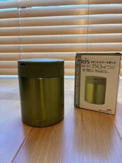 ステンレスフードポット　スープジャー　350ml グリーンのサムネイル