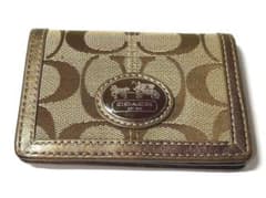 COACH　コーチ　カードケース　名刺入れ　シグネチャー　良好品のサムネイル