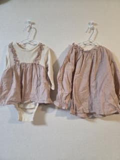 80 110　バースデイ　ロンパース　カットソー　姉妹　おそろい