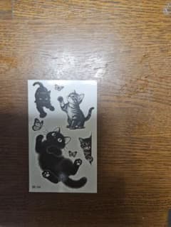 猫 タトゥーシール ボディペイントのサムネイル