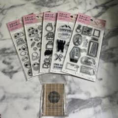 【SETO様専用】 スタンプステッカー 5種セット アクリルホルダー付きのサムネイル