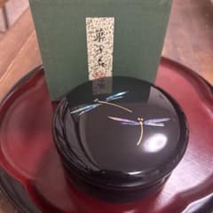 定価55000円　京漆匠　象彦　とんぼ ヤンポ　漆器　菓子器　菓子鉢　漆塗り 定価55000円 京漆匠 象彦 とんぼ ヤンポ 漆器 菓子器 菓子鉢 漆塗り