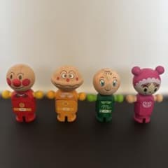 希少・廃盤品　レコロ（Recolo） 木のアンパンマンとなかまたち 4体セットのサムネイル