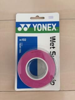 YONEX ウェットスーパーグリップ AC102 ピンク 3本巻のサムネイル
