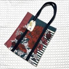 美品 INOUI TOOSH イヌイトゥーシュ トートバッグ フラワー チェック 