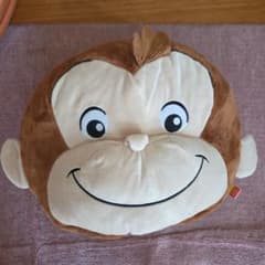 おさるのジョージ顔でかクッションのサムネイル