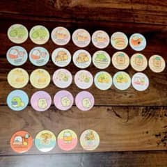 스미코구라시 둥근 씰 18종