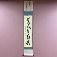 美品 掛け軸 藤田寛道作「薫風自南来」大徳寺 共箱 禅語 茶掛け - メルカリ