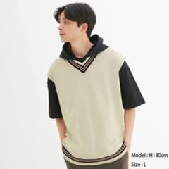 メンズ　チルデンニットベストのサムネイル