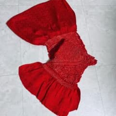 正絹・絞り 赤色帯揚げのサムネイル