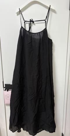 mite ブラックキャミワンピース ロングのサムネイル