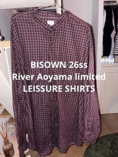 bisown ブラック リネン シャツ river aoyama 6 BISOWN 26ss River別注 