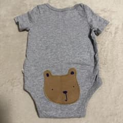GAP グレー クマロンパース 0-6ヶ月のサムネイル