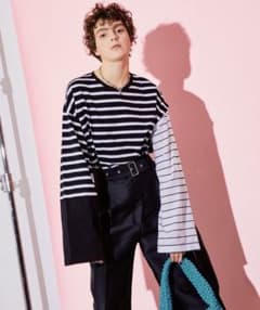 MAISON SPECIAL マルチコンビビッグボーダートップスのサムネイル