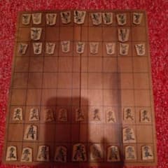 【中古】将棋盤 将棋駒 セット 木製のサムネイル