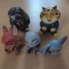 肩ズンFig ズートピア inサバンナセントラル　 5体セットのサムネイル